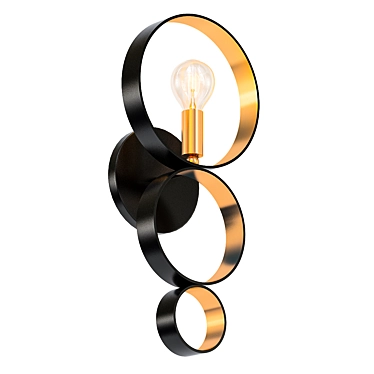 Bronze and Gold Luna Sconce 3D model image 1 