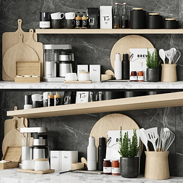 Kitchen Essentials Set 3D model image 1 