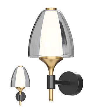 Modern LED Wall Lamp 3D model image 1 