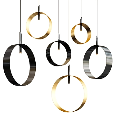 Elegant LED Pendant Light: LED LOOP SS 3D model image 1 