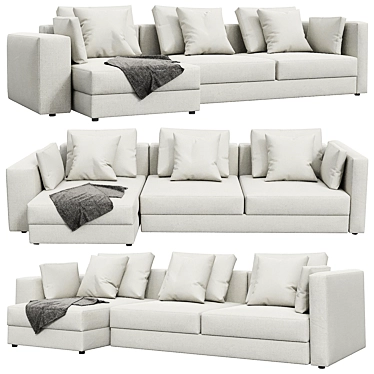 Cozy Comfort Sofa 3D model image 1 