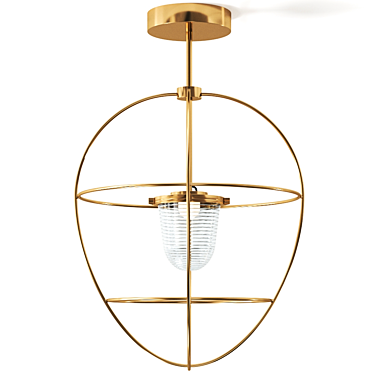 Elegant Nottola Pendant Lamp 3D model image 1 