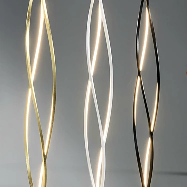 Sculpted Illumination Twist Light 3D model image 1 