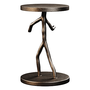 Sleek Theo Side Table: A Stylish Accent 3D model image 1 