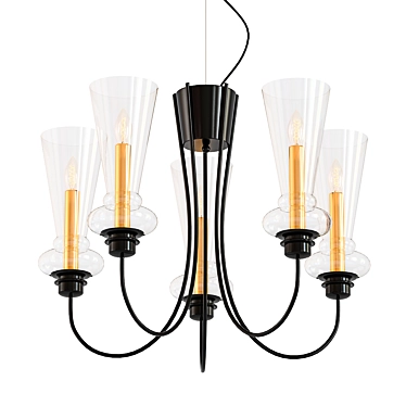 Evoluce Rammo Glass Pendant Light 3D model image 1 