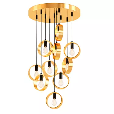 Glowing Ambiance Ceiling Light 3D model image 1 