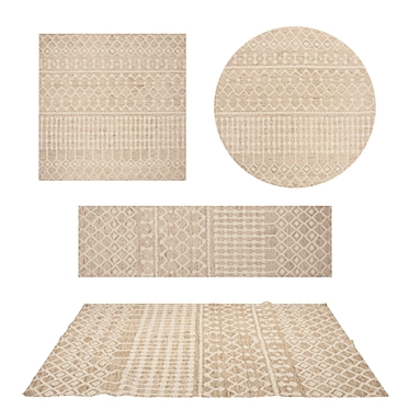 Versatile Set of 8 Rugs 3D model image 1 