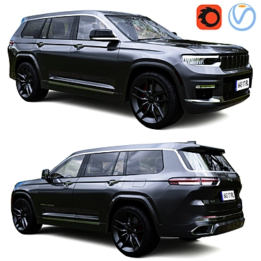 2021 Jeep Grand Cherokee L: High Quality 3D Model 3D model image 1 