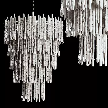 Icicle Crystal Chandelier 3D model image 1 