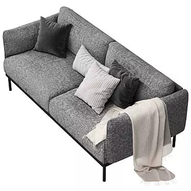 ÄPPLARYD EPPLARYD 2-Seater Sofa: Modern Style Comfort 3D model image 1 