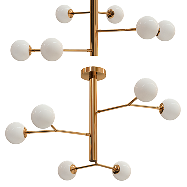 Elegant Twiggy Lamp 3D model image 1 