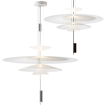 Elegant Flamingo Pendant Lamp 3D model image 1 