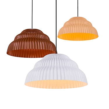 Elegant Cascading Lamp 3D model image 1 