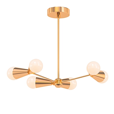 Elegant Montreal Chandelier 3D model image 1 