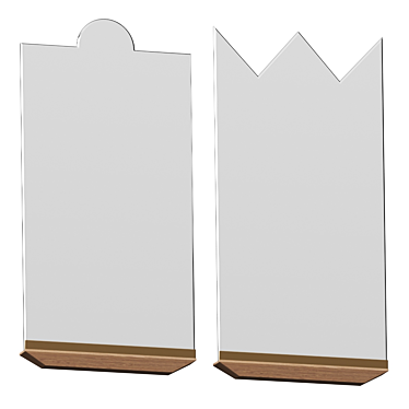 Minimalist Propped Mirror 3D model image 1 