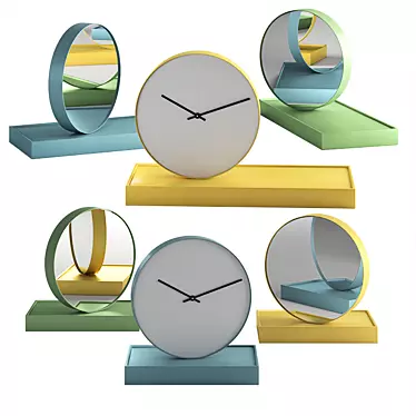 Giratempo Mirror Table Clock 3D model image 1 