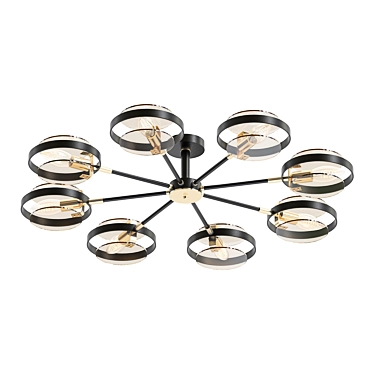 Stylish Loft Ceiling Light 3D model image 1 