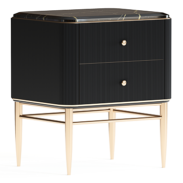 Elegant Pedestal Table - LaLume 3D model image 1 