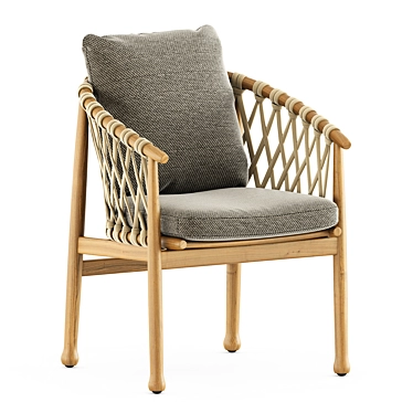 Ginestra Outdoor Chair: Stylish & Durable 3D model image 1 