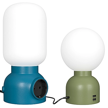 Plug Lamp: The Ultimate Desktop Lighting Solution 3D model image 1 