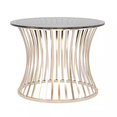 Elli Design Joy Black Coffee Table: Sleek and Stylish Centerpiece 3D model image 1 