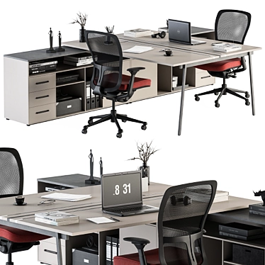 Ultimate Office Furniture Set 3D model image 1 