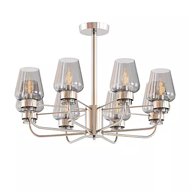 Astor Seven Fires Ceiling Chandelier 3D model image 1 