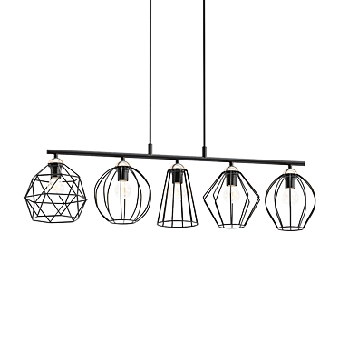 Elegant Galaxy Pendant Light 3D model image 1 