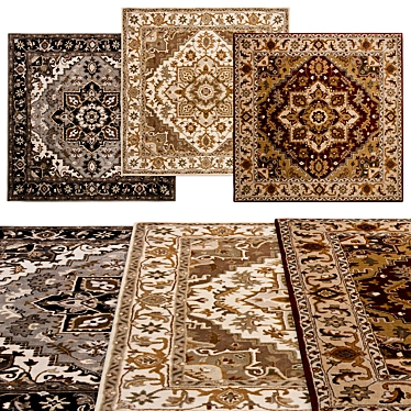 Square Rugs Collection | Various Sizes 3D model image 1 