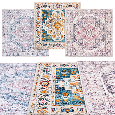 Modern Square Rugs | Various Sizes 3D model image 1 