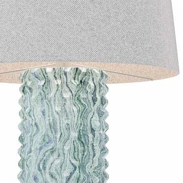 Elegant Celadon Porcelain Lamp 3D model image 1 