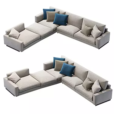 Arflex Rendezvous Sofa: Elegant and Comfortable 3D model image 1 