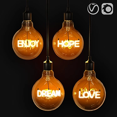 Title (English): Gauss LED Filament Ball Lamps

Title (Russian): Лампы Gauss LED с филамент 3D model image 1 