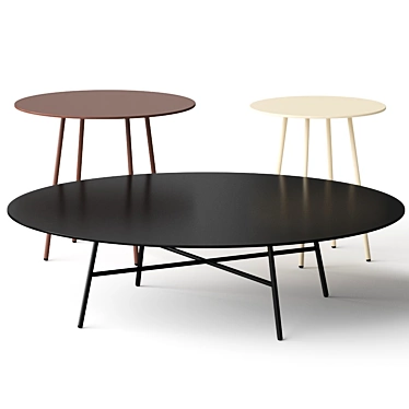 Elegant Tia Maria Coffee Tables 3D model image 1 