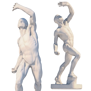 Ecorche Male Sculpture - 3D Model 3D model image 1 