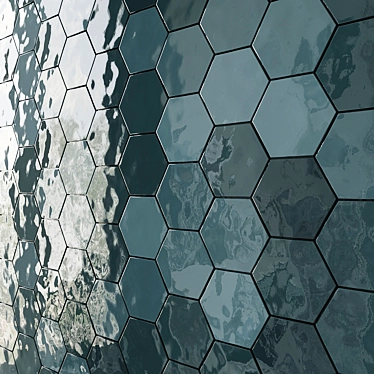 Bondi Hexagon 7 Colors - Premium Porcelain Tiles 3D model image 1 