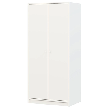 KLEPPSTAD 2-Door Wardrobe - Sleek and Functional 3D model image 1 