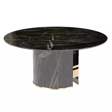 Elegant ERCOLE Round Dining Table 3D model image 1 