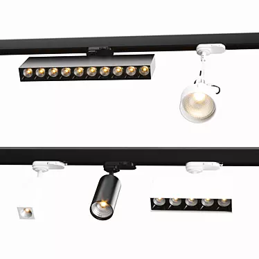 AQFORM Modern Track Lights 3D model image 1 