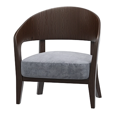 Elegant Porada Alba Armchair 3D model image 1 