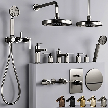 Gessi Venti 20 Bathroom Faucet 3D model image 1 