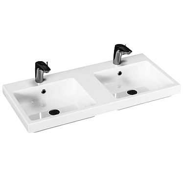 Modern Double Sink - ODENSVIK 3D model image 1 