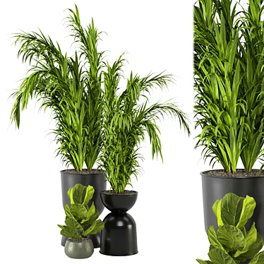 Greenery in Bau Pot: Set 105 3D model image 1 