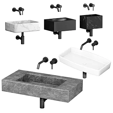 Lusso Luxury Living Bathroom Sinks 3D model image 1 