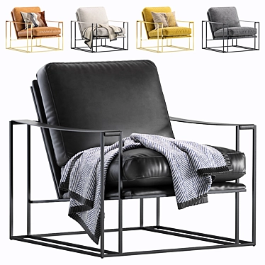 Elegant Coco Republic Occasional Chair 3D model image 1 