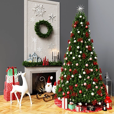 Christmas Tree Decor Set (Corona) 3D model image 1 