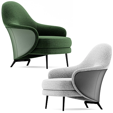 Modern Comfort: ANGIE Armchair by Minotti 3D model image 1 