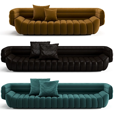 Modern Tactile Sofa for Luxurious Comfort 3D model image 1 