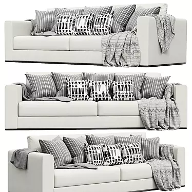 Elegant Telford Sofa | Luxurious Comfort 3D model image 1 