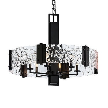 Aberdeen 6-Light Olde Bronze Chandelier 3D model image 1 